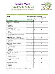 7 Free Single Mom Budget Worksheets Richsinglemomma Single Mom Budget Budgeting Worksheets Single Mom