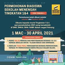 Permohonan kemasukan kolej vokasional (kv) dan sekolah teknik (smt) januari 2021 online Biasiswa Sekolah Menengah Permohonan Biasiswa Tingkatan 1 4 Yayasan Pahang 2021 Keptennews Com