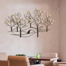 Unbranded Oil Rubbed Bronze Tree Lined Street Metal Work Wall Decor 2158 The Home Depot Bronze Decor Tree Wall Decor Metal Tree Wall Art