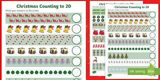 Welcome to our free christmas worksheets for kids page. Counting At Christmas Worksheet Up To 20 Teacher Made