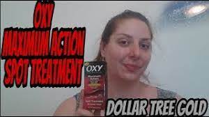 Oxy Maximum Action Spot Treatment Dollar Tree Gold Youtube