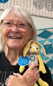 Finding a yellow bunny at Surrey Road Quilt Shop