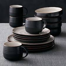 Secret celebrity set of 4 living it up melamine dinner plates square grey nwt. Tableware Crate And Barrel