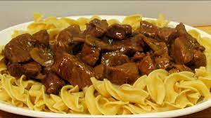 Beef And Noodles With Mushroom Gravy The Wolfe Pit Youtube Beef Tips And Noodles Beef And Noodles Beef Recipes