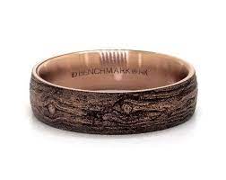 14k Rose Gold Blackened Log Knot Pattern Comfort Fit Ring In 2020 Mens Wedding Rings Gold Classic Wedding Rings Crystal Bridal Jewelry