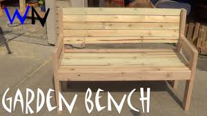 The whole bench is 58 long. Building A Garden Bench Steve S Design Youtube