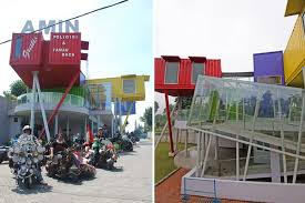 Shipping Container Library And Clinic In Indonesia Designed By Dpavilion Architects Architect Shipping Container Architecture
