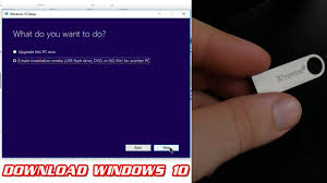 Create Windows 10 Installation Media On Usb Flash Drive Windows 10 Media Creation Tool Youtube