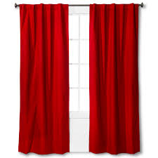 Twill Blackout Curtain Panel Red 42 X84 Pillowfort Light Blocking Curtains Panel Curtains Curtains