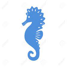 Sea Horse Seahorse Silhouette Vector Icon Isolated On White Kids Silhouette Silhouette Painting Horse Silhouette