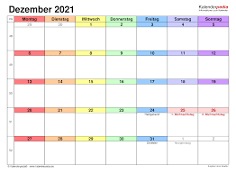 Familienkalender & familienplaner für 2021 in großer auswahl & zum selbst gestalten » über 2 millionen begeisterte kunden schnelle lieferung top service. Kalender Dezember 2021 Als Pdf Vorlagen