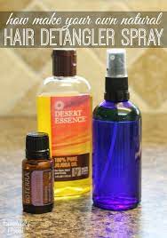 Natural Diy Hair Detangling Spray With Coconut Oil Detangler Spray Diy Natural Products Diy Hair Detangler