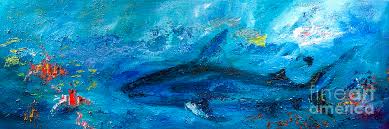 Coral reef painting by ana bikic #coralreef. Great White Shark Coral Reef Ocean Life Painting By Ginette Callaway