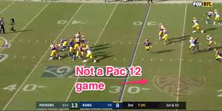 Apparently what happened, per the broadcast, was the field got soaked on saturday night and the grounds crew and if it doesn't, don't blame us, blame the ravens or the nfl. The Rams Stadium Looked Atrocious After Hosting A College Football Game The Night Before