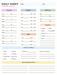 Here's how to encourage outside time with toddlers. 10 Best Printable Daily Sheets For Toddlers Printablee Com