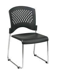 Slick Sled Base Stacking Office Chair Available Office Guest Chairs