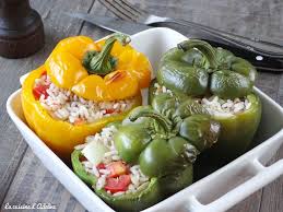 Poivrons Farcis Au Riz Et Aux Legumes La Cuisine D Adeline Recette Poivrons Farcis Poivrons Farcis Riz Plat Vegetarien Rapide