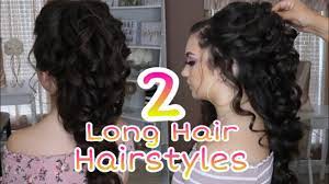 These are the coolest long hairstyles for men and men's haircuts for long hair cut and styled by the best barbers. 2 Long Hair Hairstyles Step By Step Party Hairstyle Tutorial Wedding Bridal Prom Hair Youtube
