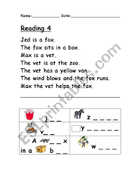 It is the relationship between sounds (phonemes) and their spellings (graphemes). Phonics Reading 4 Esl Worksheet By Clare Baldacchino
