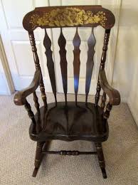 Vintage Antique Yugoslavia Eastern European Made Rocking Chair W X2f Gold Accents Antiques Furniture Chairs Ebay Rocking Chair Chair Vintage Antiques