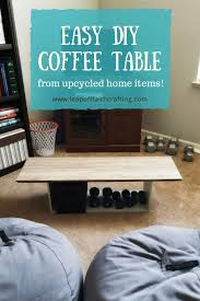 And just like that, the coffee table is done! Easy Diy Coffee Table Using Recycled Household Items Leap Of Faith Crafting