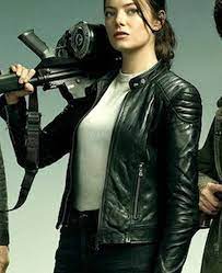 Emma stone has a cool idea for zombieland. Zombieland Double Tap Wichita Leather Jacket Hjacket