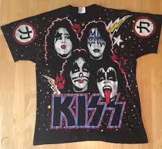 Virginia air national guard retired army sergeant first class military veteran army polo shirt all over print $ 34.99 select options. Vintage Kiss All Over Print T Shirt Winterland Lrg 1935242205