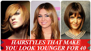 The best part about layers and bangs is that they work for any type of hairstyle, from long locks to shorter styles. Hairstyles That Make You Look Younger For 40 Youtube