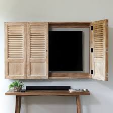 Shutter Tv Wall Cabinet Ballard Designs Tv Wall Cabinets Tv Cabinets With Doors Wall Cabinet