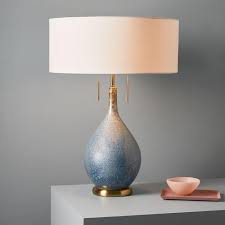 Check spelling or type a new query. Droplet Blue Gray Textured Brass Table Lamp