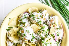 It's great a great side dish to ham and at all your cookouts. Sour Cream And Onion Potato Salad The View From Great Island