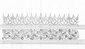 Hand Emroidery Design Drawing For Saree Border Saree Ka Kinara Drawing Embroidery Saree Border Choose from 820+ hand drawn border graphic resources and download in the form of png, eps, ai or psd. hand emroidery design drawing for saree