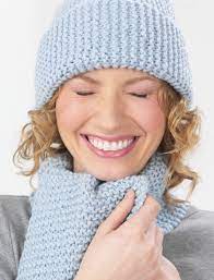 Garter Stitch Sideways Hat Patterns Yarnspirations Easy Scarf Knitting Patterns Scarf Knitting Patterns Garter Stitch