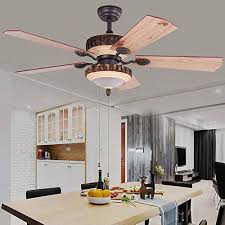 Adding a universal remote control to your hunter fan allows you to easily adjust your fan's speed, lighting, and more from anywhere in the room. 52 Inch Rustic Ceiling Fan With Lights And Remote Silent Fans Chandelier With 1 Resin 5 Reversible Wood Blades For Farmhouse Goals