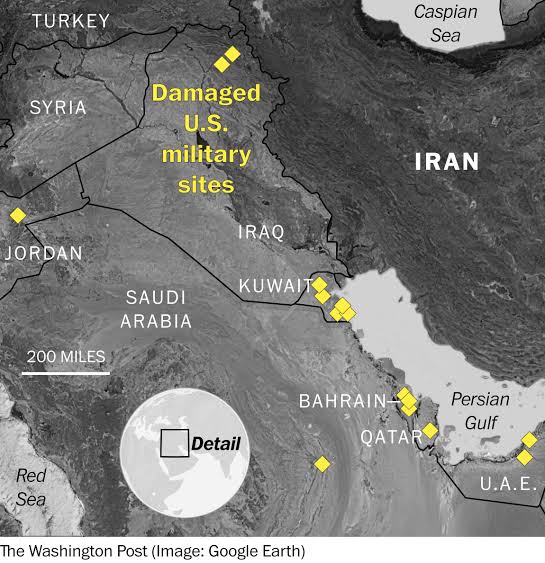 Iran hit more U.S. military targets than has been reported, satellite imagery shows - The Washington Post