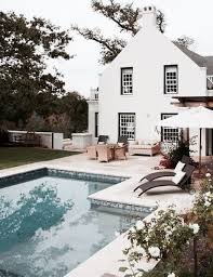 Outdoor Pool With Seating Area And Lounge Chairs Dutch House House Exterior House