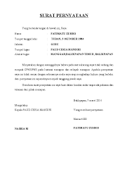 18 Contoh Surat Pernyataan Bukan Cpns