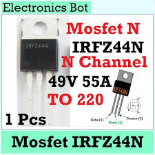 Hexfet power mosfet ( vdss = 55v, rds(on) = 17.5mohm, id = 49a ). Ebs Mosfet Irfz 44 Irfz44 Irfz44n Irfz 44n N Channel Fet Transistor 55v 49a Switch Power Control Shopee Indonesia