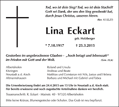 Im großen ausstellungssaal des kunstmuseums heidenheim, einer ehemaligen schwimmhalle, wurden schon zahlreiche installationen realisiert. Traueranzeigen Von Lina Eckart Trauer Flz De