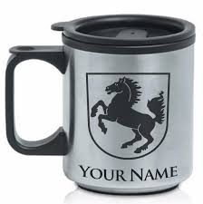 Personalized Stainless Steel Coffee Mug Coat Of Arms Of Stuttgard German Custom Coffee Travel Mugs Mugs Stainless Steel Coffee Mugs
