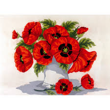 A bouquet that smells like summer!. Canevas Penelope Bouquet De Coquelicots Collection D Art