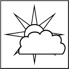 Check spelling or type a new query. Clip Art Weather Icons Partly Cloudy B W Unlabeled I Abcteach Com Abcteach