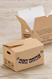 Einladungskarten Umzugskartons Einladung Richtfest Einweihungsparty