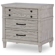 Legacy Classic Belhaven 9360 3100 Modern Farmhouse 3 Drawer Nightstand With Built In Outlet Dunk Bright Furniture Nightstands