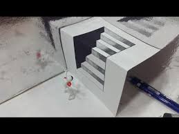 Ranting pohon yang menjalar keluar kertas ini dibuat secara mendetil. Belajar Cara Menggambar 3d Di Kertas Untuk Pemula Yang Mudah Youtube