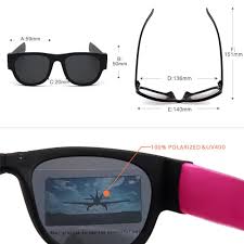 Para proteger tus ojos de los dañinos rayos uv, estas gafas de sol wayfarer incluyen. Gafas De Sol Plegables Polarizadas Y Diseno De Colores Con Funda Y Gamuza Para Mujer Y Hombre 24joyas Tienda De Compra De Relojes Y Joyas