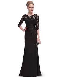 Ever Pretty Elegant 3 4 Sleeve Lace Women S Long Black Evening Dress 09882 Http Evening Dresses With Sleeves Black Evening Dresses Long Black Evening Dress