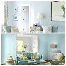 Koyu mavinin gri ve krem ile uyumunu incelediğiniz bu görselde gerçekten size alternatif duvar boyası rengi için çok mesaj var! Pkfhyrqgm9bdkm