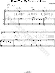 Print And Download I Know That My Redeemer Lives Sheet Music