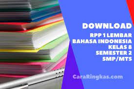 Dapatkan edisi digital buku bahasa inggris. Rpp 1 Lembar Bahasa Indonesia Kelas 8 Semester 2 Revisi 2020